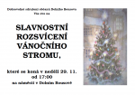 Slavnostní rozsvícení vánočního stromu (Dolní Bousov 2009)